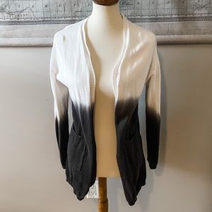 Black & White Ombré Cardigan